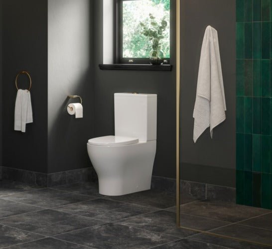 Elenna Rimless Close Coupled WC & Soft Close Seat - bathandtile