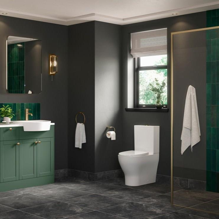 Elenna Rimless Close Coupled WC & Soft Close Seat - bathandtile