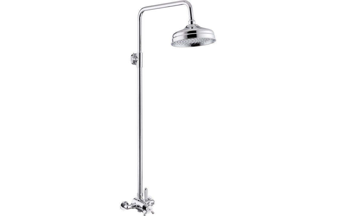 Elio Traditional Concentric Single Outlet & Overhead Shower - bathandtile