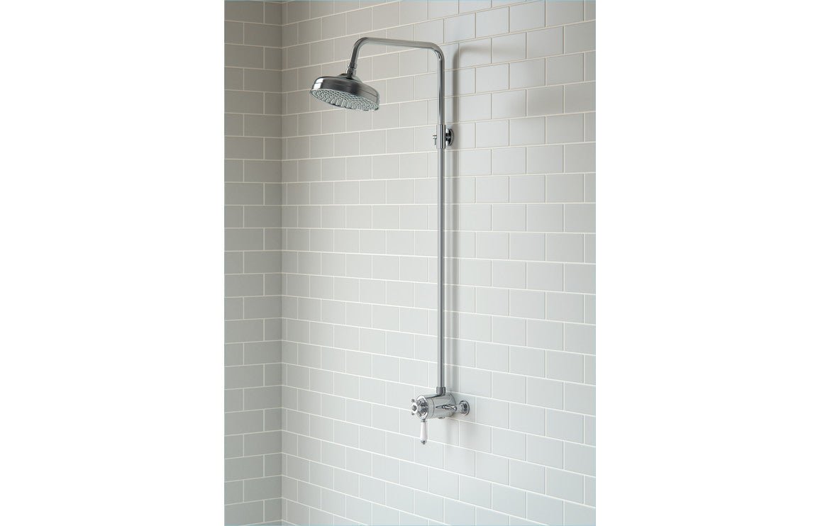 Elio Traditional Concentric Single Outlet & Overhead Shower - bathandtile
