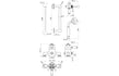 elio traditional concentric single outlet riser kit, Alessio, Mixer Showers, Showers, 3