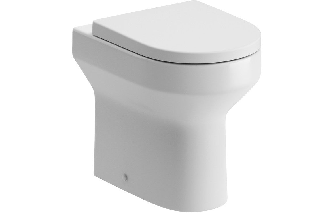 Elisa Back To Wall Comfort Height WC & Soft Close Toilet Seat - bathandtile