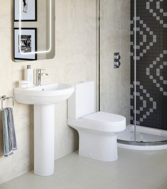 Elisa Basin And Close Coupled Toilet Set - bathandtile