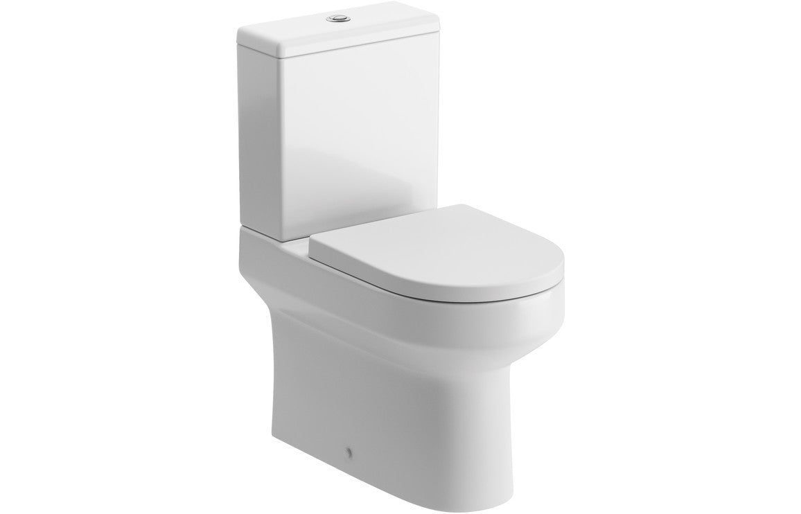 Elisa Close Coupled Fully Shrouded WC & Soft Close Toilet Seat - bathandtile