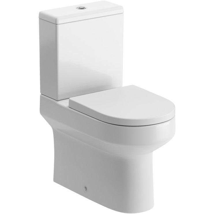 Elisa Close Coupled Fully Shrouded WC & Soft Close Toilet Seat - bathandtile