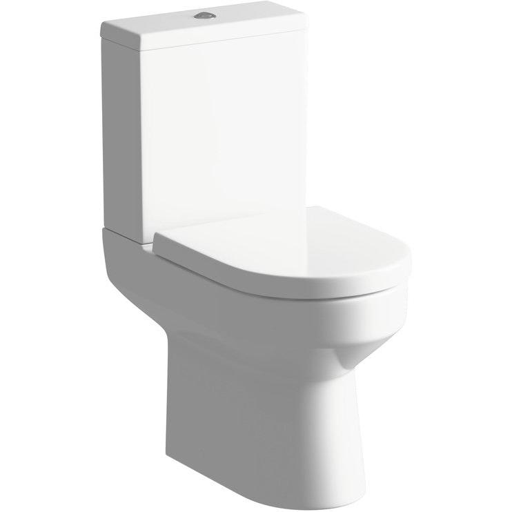 Elisa Close Coupled WC & Soft Close Toilet Seat - bathandtile