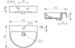 esta basin full pedestal 555x430mm 1th, Alessio, Basins, Full Pedestal Basin, 5