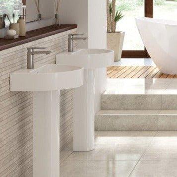esta basin full pedestal 555x430mm 1th, Alessio, Basins, Full Pedestal Basin, 1