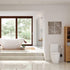 Esta Rimless Close Coupled Fully Shrouded WC & Soft Close Toilet Sea - bathandtile