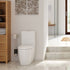 Esta Rimless Close Coupled Fully Shrouded WC & Soft Close Toilet Sea - bathandtile