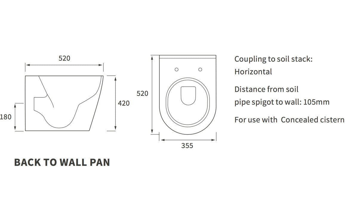 Esta Semi Recessed Basin And Back To Wall Toilet Set - bathandtile