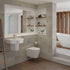 esta wall hung basin semi pedestal 555x430mm, Alessio, Basins, Semi Pedestal Basins, Wall Hung Basins, 1