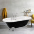 fabia black freestanding bath 1690x740x620mm, Baths, Free Standing Baths, Alessio, 2