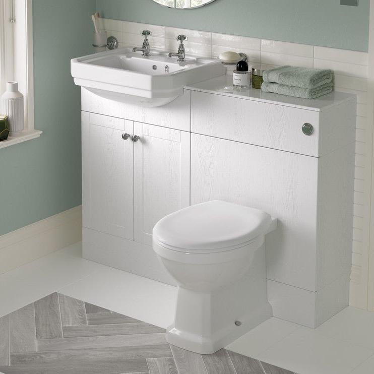 Florence Back To Wall WC & Standard Soft Close Toilet Seat - bathandtile