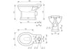 Florence Close Coupled WC & Sea Green Wood Effect Toilet Seat - bathandtile