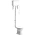 Florence High Level WC & Standard Soft Close Toilet Seat - bathandtile
