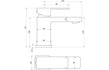 flow chrome basin mixer tap waste, Alessio, Chrome Basin Taps, Taps, 5