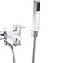 flow chrome bath filler mixer tap with shower kit, Alessio, Chrome Bath Shower Mixer Taps, Bath Taps, Taps, 4