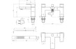 flow chrome bath filler mixer tap with shower kit, Alessio, Chrome Bath Shower Mixer Taps, Bath Taps, Taps, 5