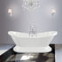 gabriella freestanding bath 1760x700x720mm base white, Baths, Free Standing Baths, Alessio, 6