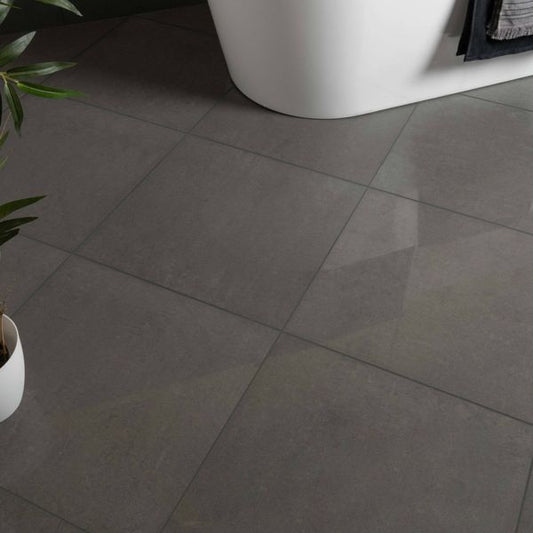 Gems Lounge Polished Anthracite 600x600mm Tiles - bathandtile