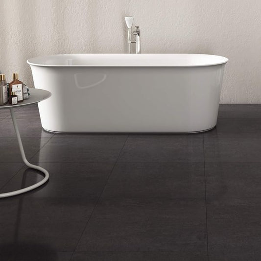 Gems Lounge Polished Black 600x600mm Tiles - bathandtile