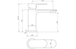 gino chrome basin mixer tap waste, Alessio, Chrome Basin Taps, Taps, 5