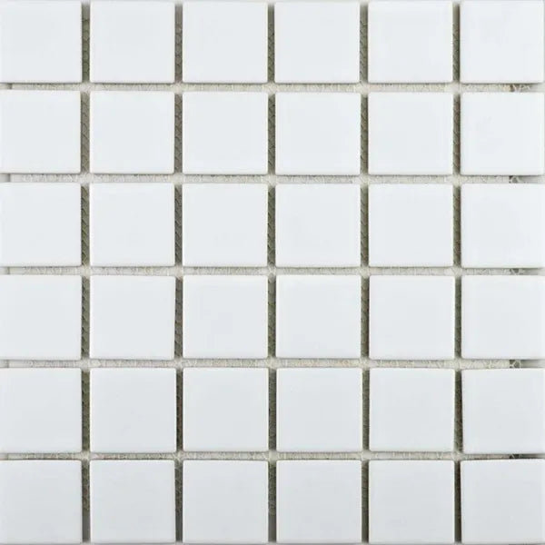 Pixel White Square Gloss 300x300 (Price Per sheet) Tiles