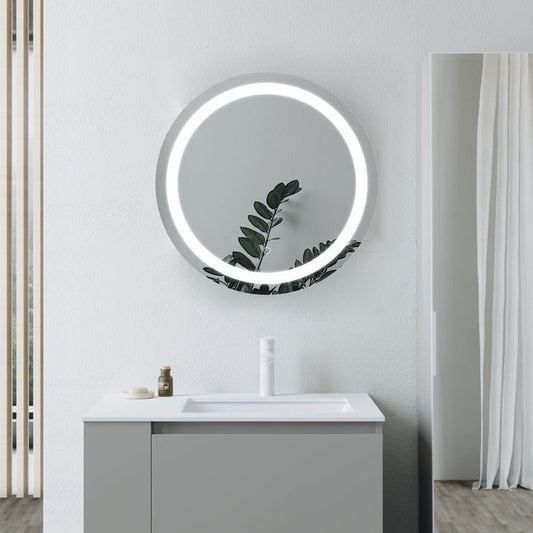 glow 800mm round front lit led mirror, Alessio, Illuminated Bathroom Mirror, Mirrors, Round Mirrors, 1