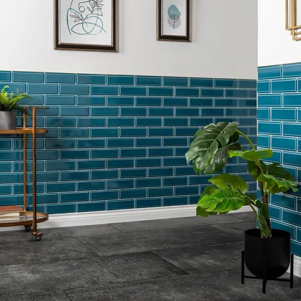 Ingot Blue Chinois Tiles 225x75mm - bathandtile