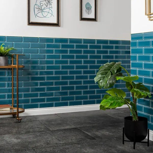 ingot blue chinois tiles 225x75mm, Ceramic Tiles, Metro  Tiles, Wall Tiles, Blue Tiles, 1