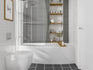 iniga space saving bath 1700x740x560mm lh, Baths, Straight Baths, Alessio, 1