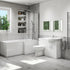 Benito Complete Shower Bath Suite 1060mm Unit - Right Hand Bath