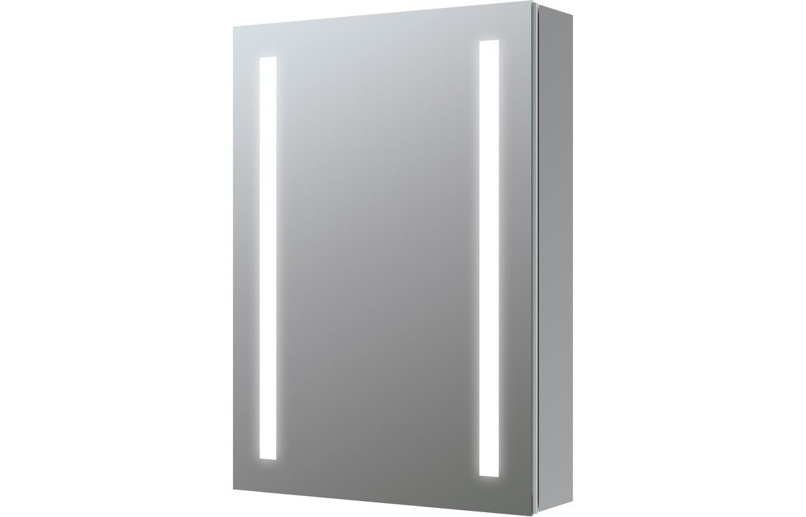 Lea 500mm 1 Door Front-Lit LED Mirror Cabinet - bathandtile