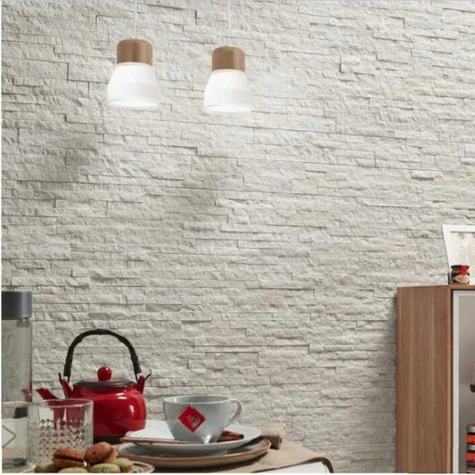 ledgestone sparkle white 150x300mm tiles, Decor Tiles, Porcelain Tiles, Split Face Tiles, Wall Tiles, White Tiles, 1