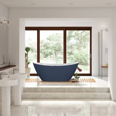 Leola Freestanding Bath 1700x780x690mm - Matt Blue