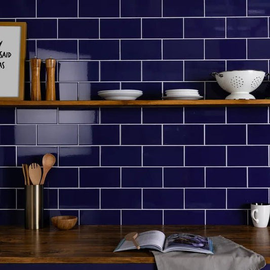 liso azul gloss 100x200mm tiles, Ceramic Tiles, Metro  Tiles, Wall Tiles, Blue Tiles, 1