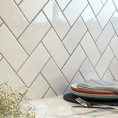Liso Blanco Brillo 150x75mm Tiles