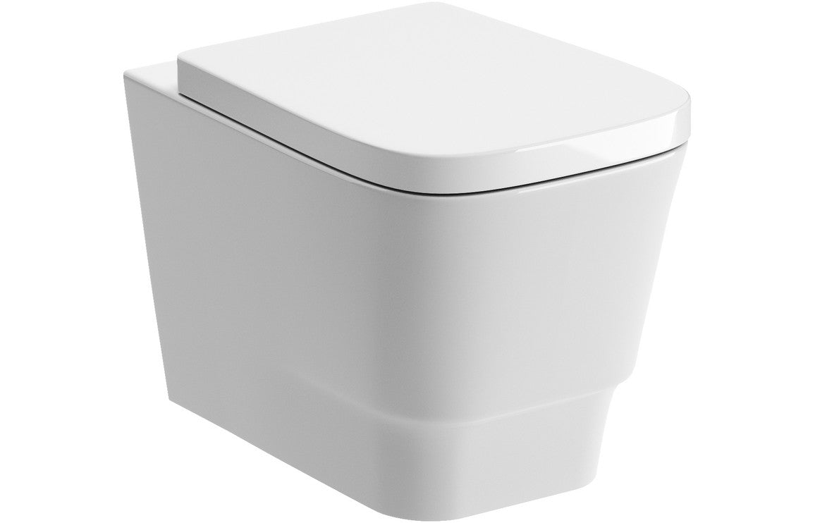 Lorenzo Wall Hung WC & Soft Close Toilet Seat - bathandtile