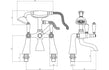loreta bath shower mixer tap, Alessio, Chrome Bath Shower Mixer Taps, Bath Taps, Taps, 7
