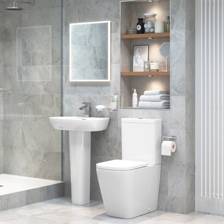 Luca Basin And Close Coupled Toilet Set - bathandtile