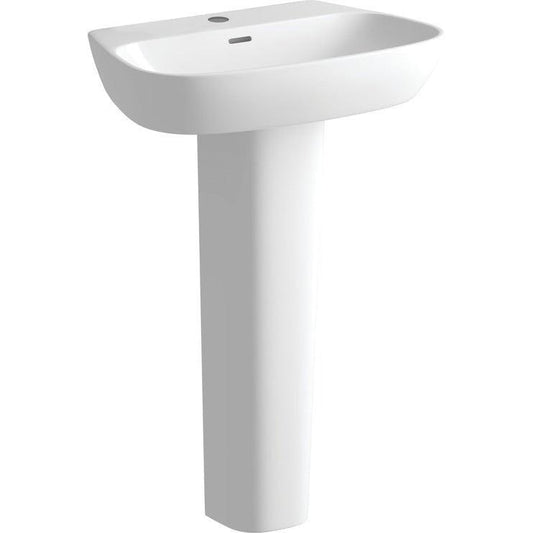 luca basin full pedestal 600x400mm, Alessio, Basins, Full Pedestal Basin, 1