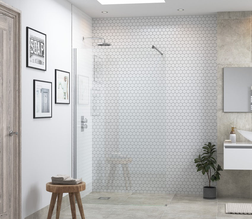 Luca Complete Shower Room Suite 1100x800mm Tray - bathandtile