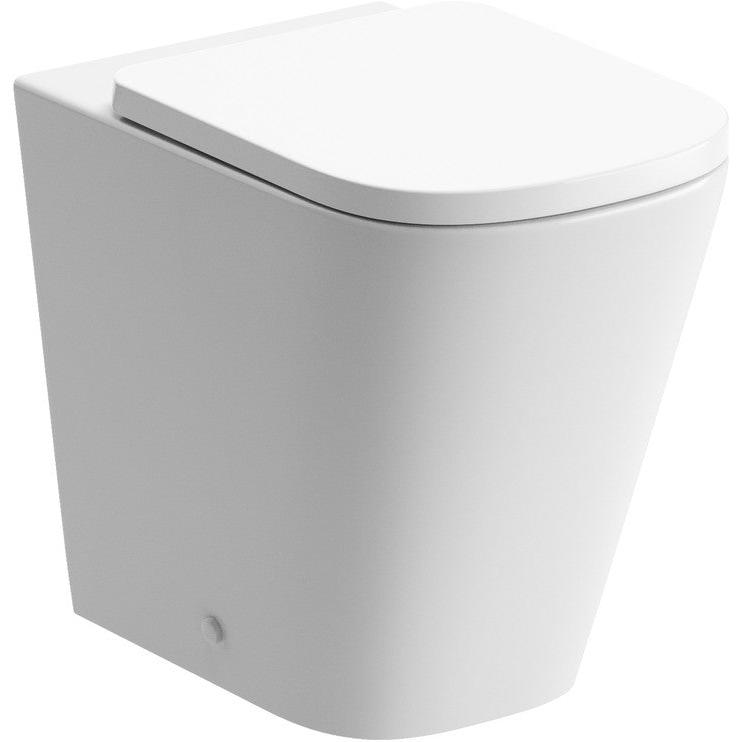 Luca Rimless Back To Wall Comfort Height WC & Soft Close Seat - bathandtile