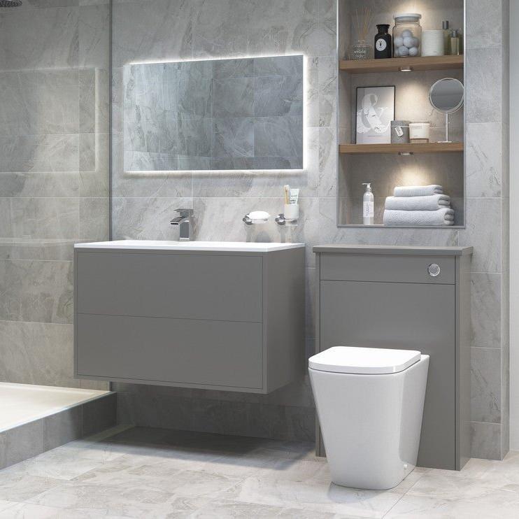 Luca Rimless Back To Wall Comfort Height WC & Soft Close Seat - bathandtile