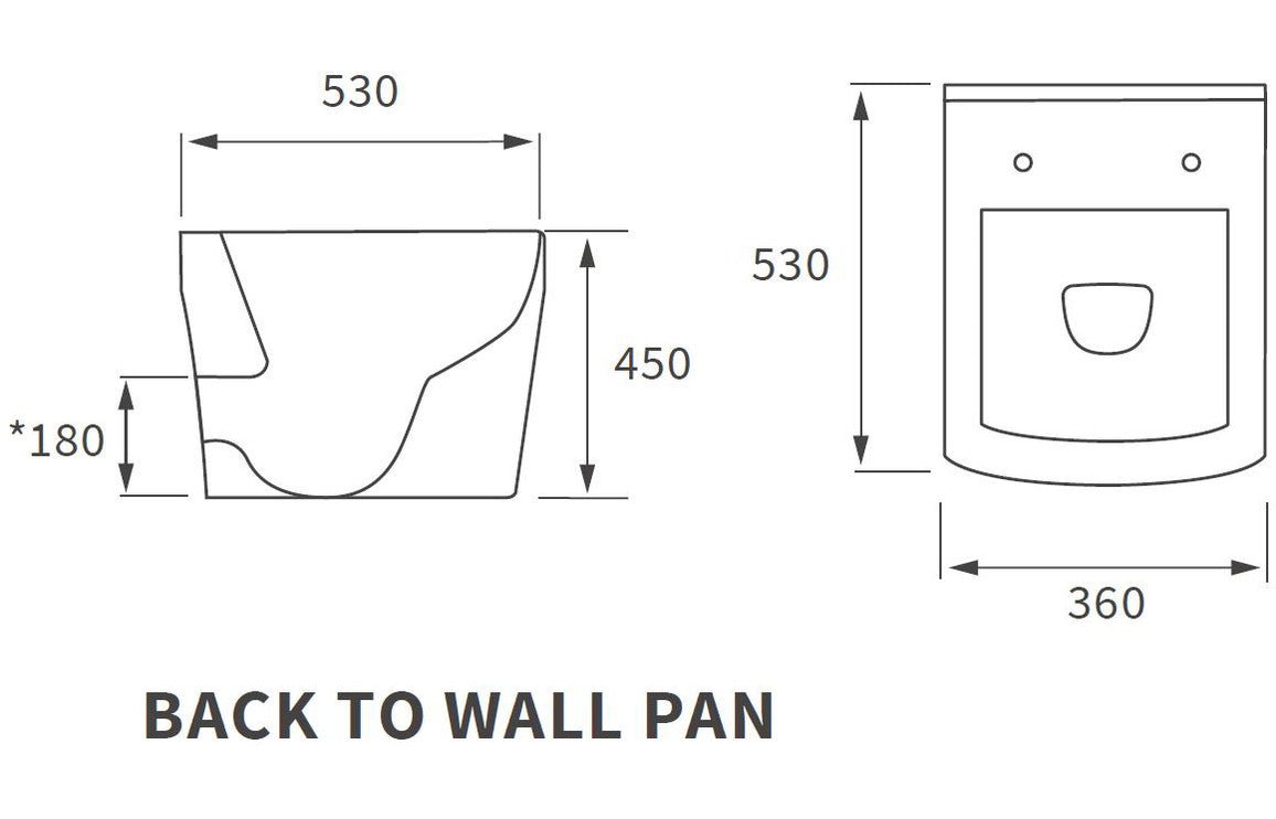 Luca Rimless Back To Wall Comfort Height WC & Soft Close Seat - bathandtile