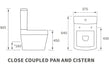 Luca Rimless Close Coupled Fully Shrouded Short Projection WC & Soft Close Seat - bathandtile
