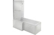 lucio l shape shower bath 1700x850x560mm lh, Baths, Shower Baths, Alessio, 3