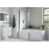 lucio l shape shower bath pack 1700x850x560mm lh, Baths, Shower Baths, Alessio, 1