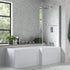 lucio l shape supercast shower bath pack 1700x850x560mm rh, Baths, Shower Baths, Alessio, 1